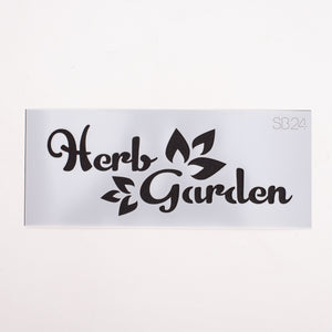 Stencil - Herb Garden