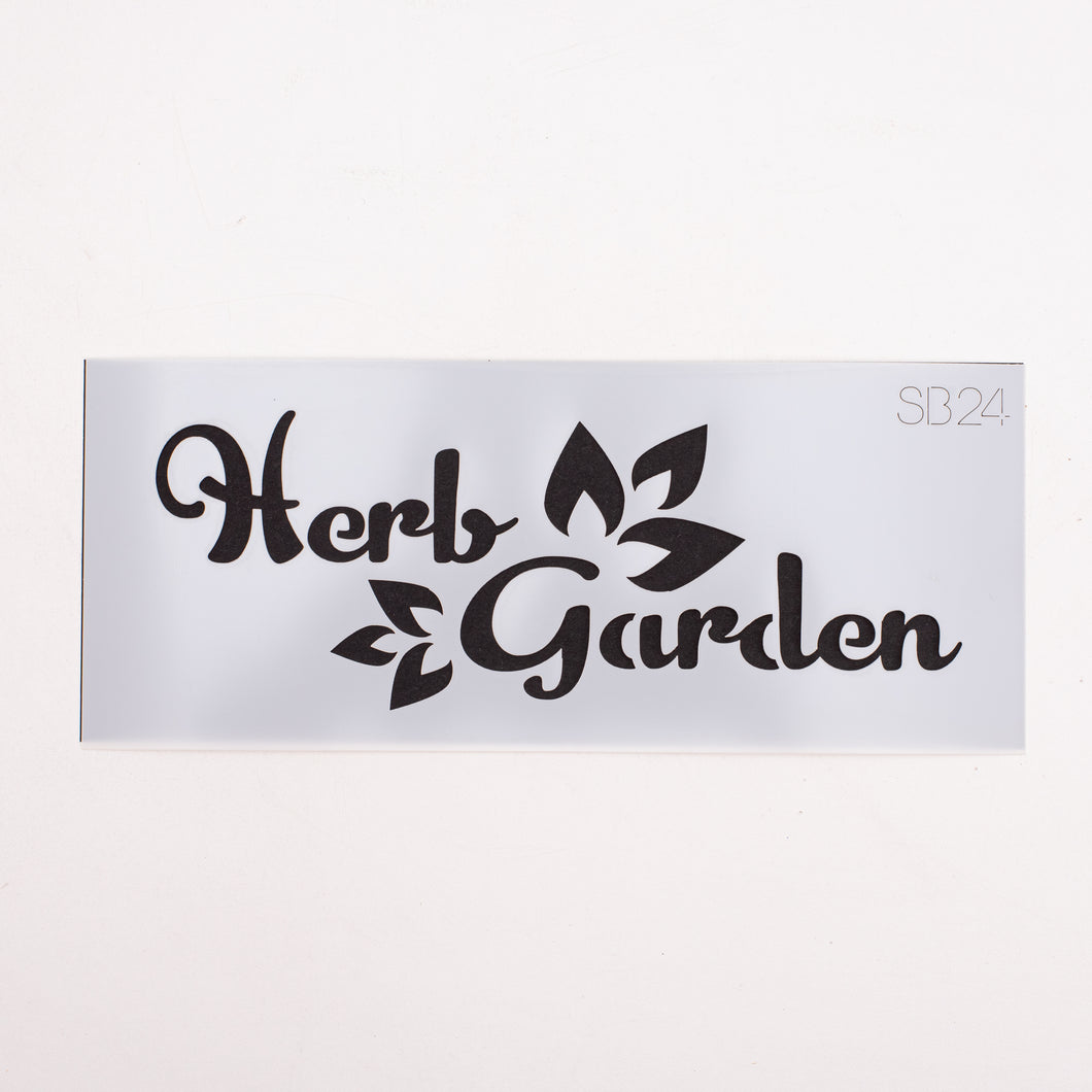 Stencil - Herb Garden